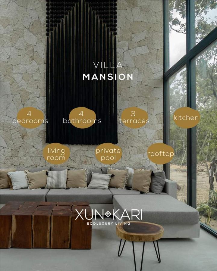 Villa Xuncari En El Corazon De La Selva Тулум Экстерьер фото